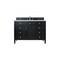James Martin Vanities Brittany 48in Single Vanity, Black Onyx w/ 3 CM Ethereal Noctis Quartz Top 650-V48-BKO-3ENC - alternate 1